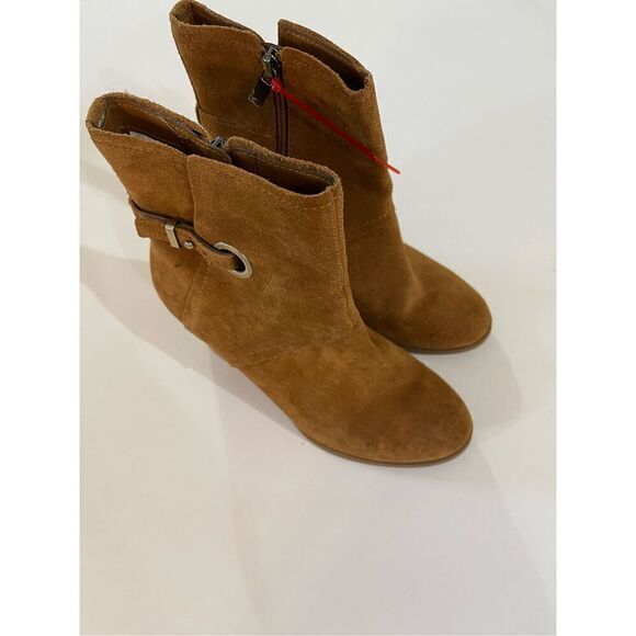 Koolaburra by UGG Women  Ankle Booties Size 7 Brown Suede Heeled‎ - Picture 1 of 6